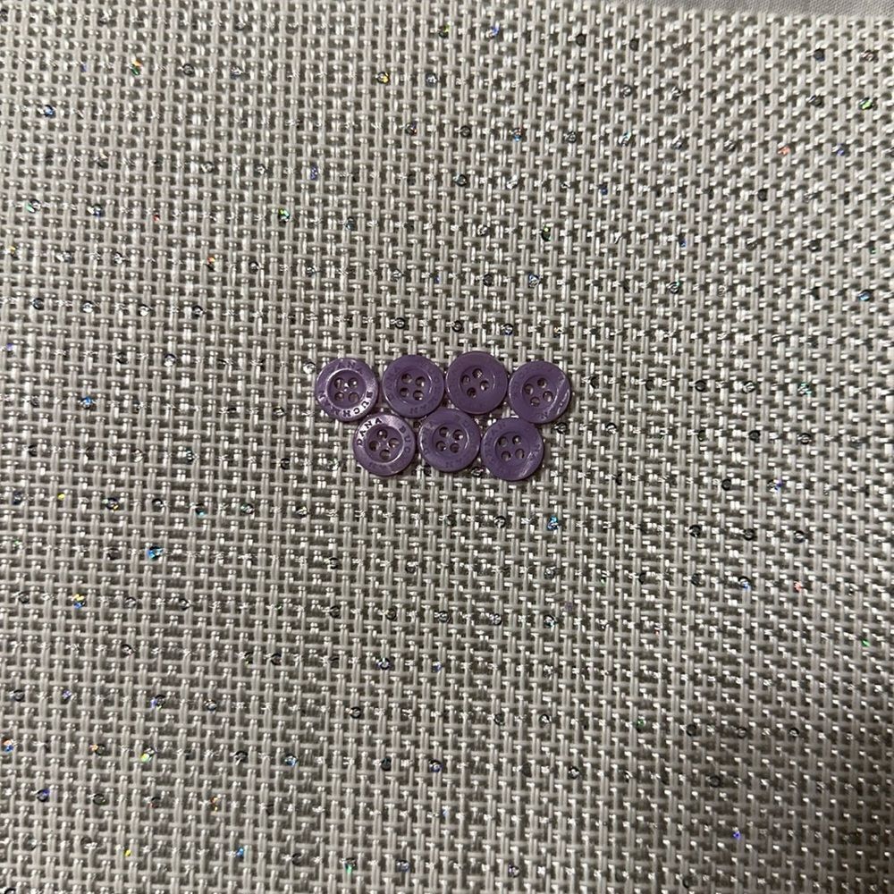 Dana Bachman Lavender Set of 7 blouse buttons
